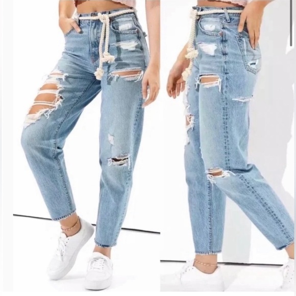 American Eagle Outfitters Denim - American Eagle Mom Ripped Jeans Size 4